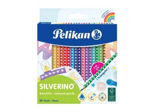 Pelikan Silverino színesceruza, 24 szín 