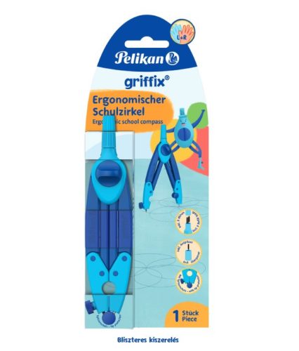 Pelikan Griffix ergonomikus iskolai körző, kék