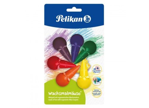 Pelikan zsírkréta - Egér, 6 db