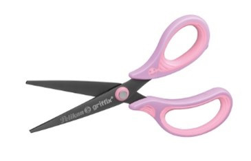 Griffix olló, jobbkezes pink, hegyes - Herlitz