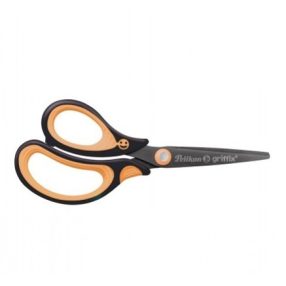 Griffix olló, balkezes fekete/sárga - Herlitz