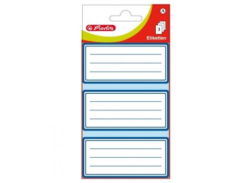 Keretes iskolai etikett/füzetcimke, 9 db - Herlitz