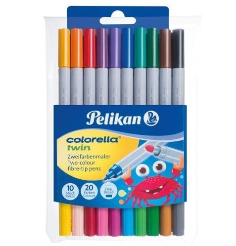 Colorella Twin C304-es dupla filctoll (20 szín 10 tollban) - Herlitz