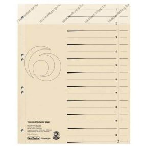 Elválasztólap/10 A4 easy - Herlitz