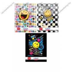 Smiley kockás füzet, színes, A4/87-32 - Herlitz (1 db)