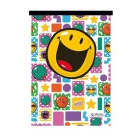 Smiley kockás füzet, színes, A4/87-32 - Herlitz (1 db)