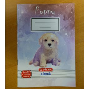   Állatos - Herlitz Animals 1. osztályos vonalas füzet, Kutya (A5/14-32)