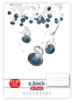 Fresh Fruit kockás füzet, Áfonya, A4 - Herlitz 