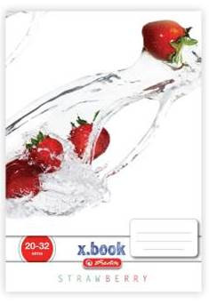 Fresh Fruit kockás füzet, Eper, A4 - Herlitz 