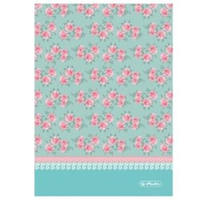 Virág - Ladylike Zöld A4 kockás füzet