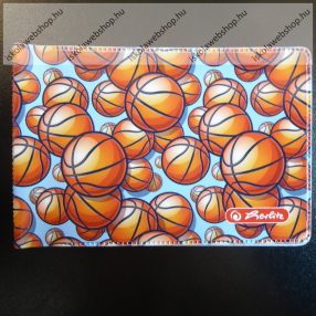   Puhafedeles diákigazolvány tartó, 4 betéttel, Kosárlabda - Herlitz