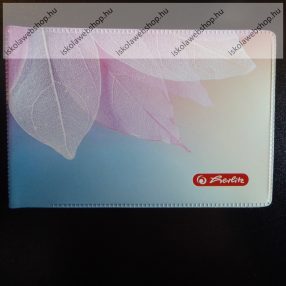   Puhafedeles diákigazolvány tartó, 4 betéttel, Levél - Herlitz