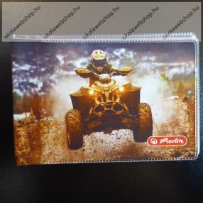   Puhafedeles diákigazolvány tartó, 4 betéttel, Autós-Quad - Herlitz