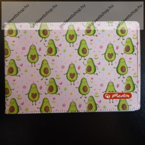   Puhafedeles diákigazolvány tartó, 4 betéttel, Szivecske - Herlitz