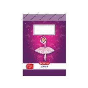 Herlitz 4-8. osztályos vonalas füzet, Ballerina (A5/21-32)