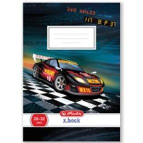   Autós Herlitz Sakktábla 2. osztályos vonalas füzet (A5/16-32)