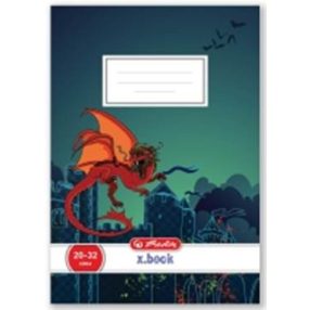   Állatos Herlitz Dragon/Sárkány 1. osztályos vonalas füzet (A5/14-32)