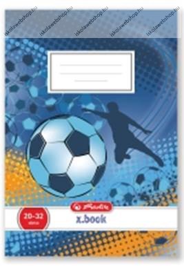 Herlitz 2. osztályos vonalas füzet, Focis/Soccer (A5/16-32)