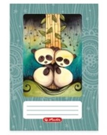 Állatos - Herlitz Erdőlakók Panda 1. osztályos vonalas füzet (A5/14-40)
