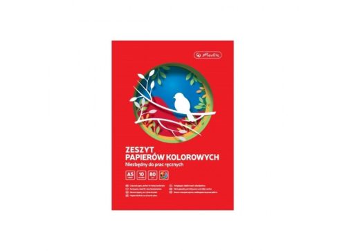 Színes kivágópapír, fényes,  A5 (10 ív)