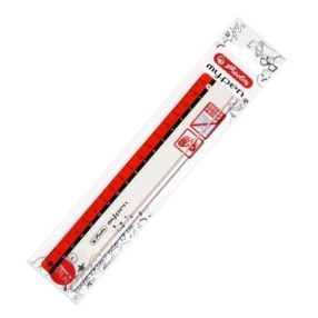 17 cm My.pen vonalzó, piros/fekete - Herlitz