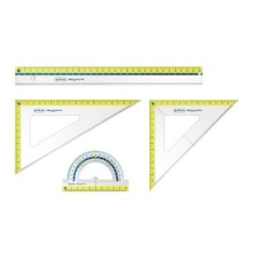 Vonalzókészlet, my.pen zöld, 4 részes - Herlitz