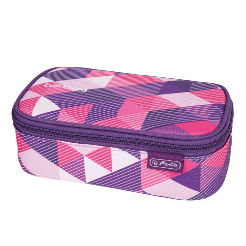 Herlitz BeatBox tolltartó, PurpleChecked, üres