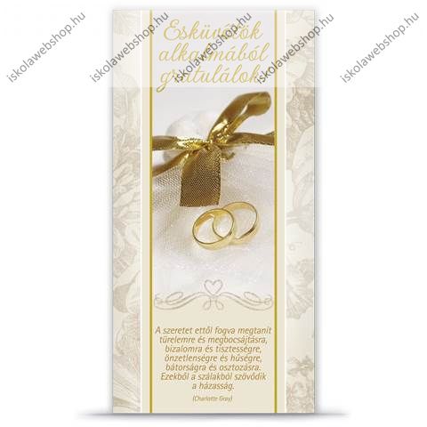 Esküvői képeslap, francia borítékos - Ars Una