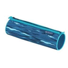 Herlitz bedobós henger tolltartó, Kék hullámos/Cápa