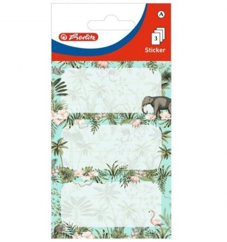 Tropical iskolai etikett, 9 db - Herlitz