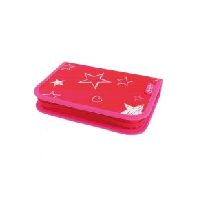   Herlitz kihajtható tolltartó, Csillag/Star, 2 klapnis (üres)