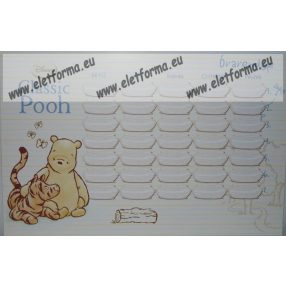 Micimackó kétoldalas nagy órarend (24x16 cm)