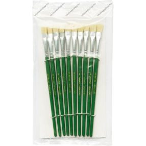 1 db Ecset, lapos-színes-fanyelű,  8-as (1 db)