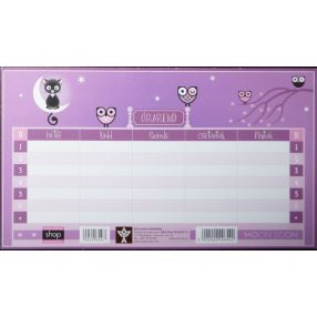 Moon-Soon kétoldalas órarend  Cicás/Baglyos- Ars Una