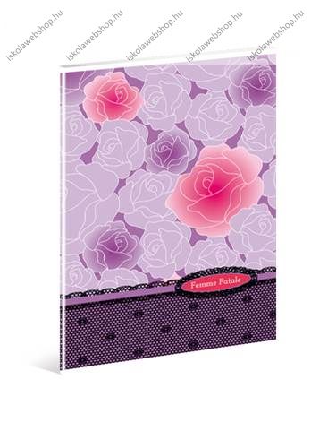 Rózsás pink kockás füzet, A4 - Ars Una 