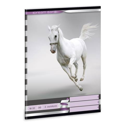 Állatos Lovas 2. osztályos vonalas füzet, A5