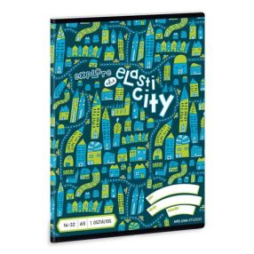   Autós Elasti city 1. osztályos vonalas füzet, A5/16-32 - Ars Una