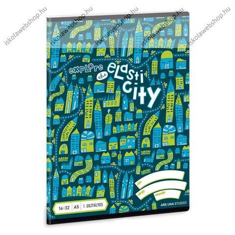 Elasti city 3. osztályos vonalas füzet, A5/12-32 - Ars Una