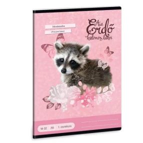   Állatos Erdő Mosómedveve 2. osztályos vonalas füzet, A5/16-32 - Ars Una