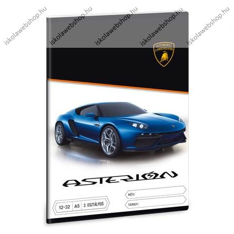 Lamborghini 3. osztályos vonalas füzet, A5 - Ars Una 