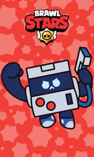 BRAWL STARS törölköző, piros, 30x50 cm
