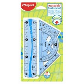   Vonalzókészlet, MAPED "Flex" hajlítható, 4 darabos