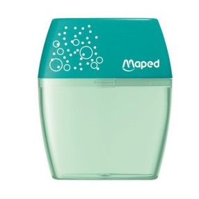   MAPED "Shaker" kétlyukú tartályos hegyező/faragó/faragó, Türkiz