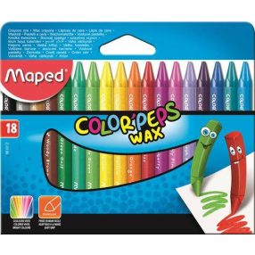 MAPED "Color'Peps Wax" zsírkréta, 18 szín