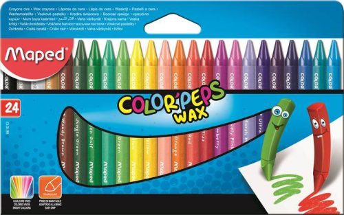 MAPED "Color'Peps Wax" zsírkréta, 24 szín