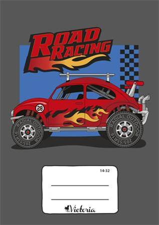 VICTORIA Road Racing/Autós 1. osztályos vonalas füzet, 14-32