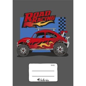 Autós VICTORIA Road Racing kockás füzet, 27-32