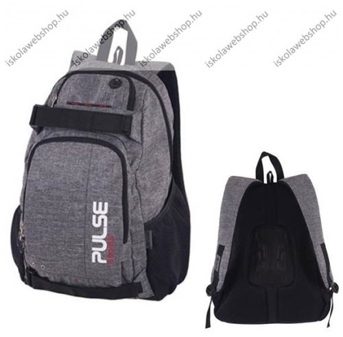 PULSE Scate szürke hátizsák, Laptop/Notebook tartóval