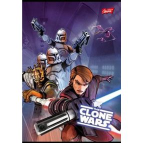   Star Wars/Clone Wars kockás füzet (1 db, vegyes minta), A5/27-32 - Unipap