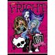 Hercegnős Monster High  Pink Fright 1. osztályos vonalas füzet (A5/14-32)